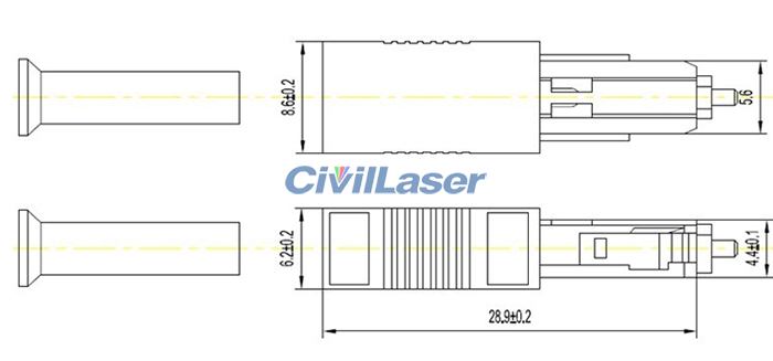 MU Singal Mode Yin And Yang Type Fixed Optical Attenuator 